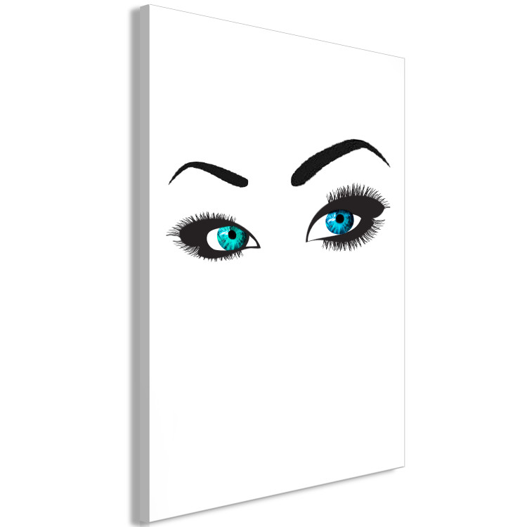 Canvas Subtle look - eyes in two colors and strongly emphasized eyelashes 117266 additionalImage 2