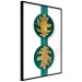 Wall Poster Green Wealth - emerald elements and golden leaves on white 117566 additionalThumb 10