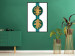 Wall Poster Green Wealth - emerald elements and golden leaves on white 117566 additionalThumb 3