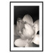 Poster White Subtlety - composition with a light flower on a deep black background 117766 additionalThumb 15