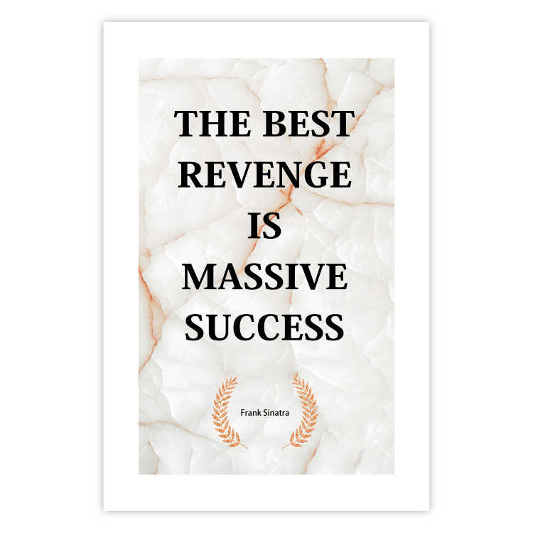 Poster The Best Revenge Is Massive Success - English texts on a marble background 122866 additionalImage 19