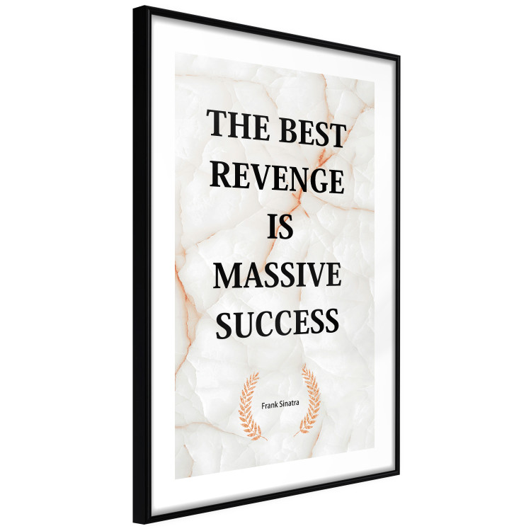 Poster The Best Revenge Is Massive Success - English texts on a marble background 122866 additionalImage 12