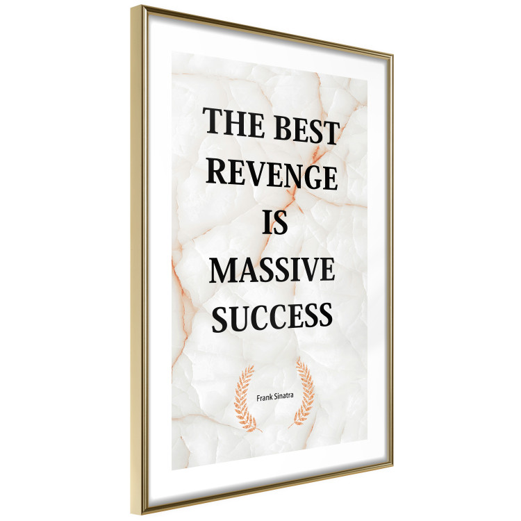 Poster The Best Revenge Is Massive Success - English texts on a marble background 122866 additionalImage 9
