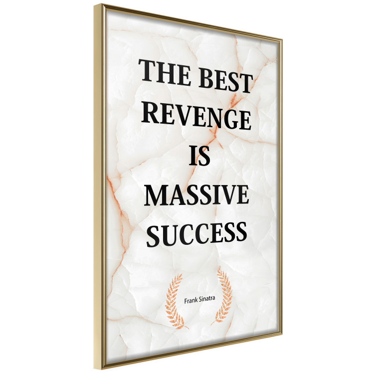 Poster The Best Revenge Is Massive Success - English texts on a marble background 122866 additionalImage 10