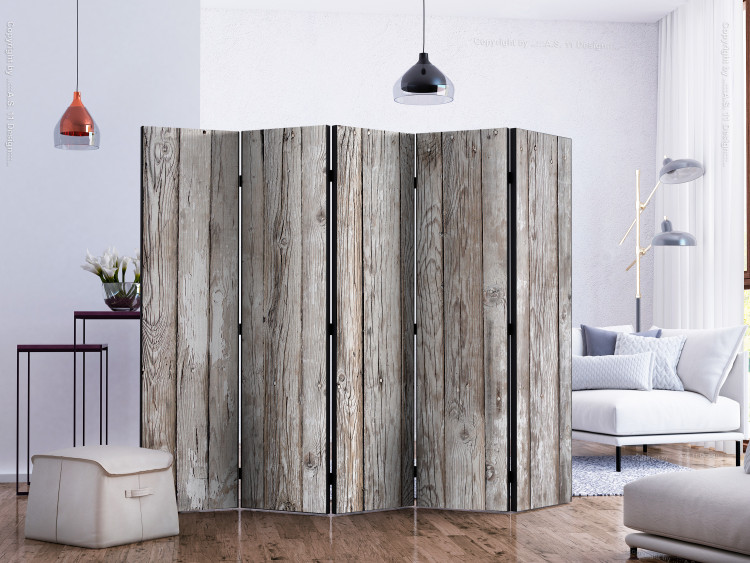 Folding Screen Scandinavian Wood II - texture of natural wooden planks 122966 additionalImage 2