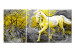 Canvas Print Horse in Forest Landscape (3-part) - Animal Amidst Colorful Trees 123066