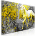 Canvas Print Horse in Forest Landscape (3-part) - Animal Amidst Colorful Trees 123066 additionalThumb 2