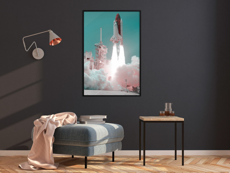 Wall Poster New Era - rocket blasting off into space leaving a large amount of smoke 123166 additionalImage 3