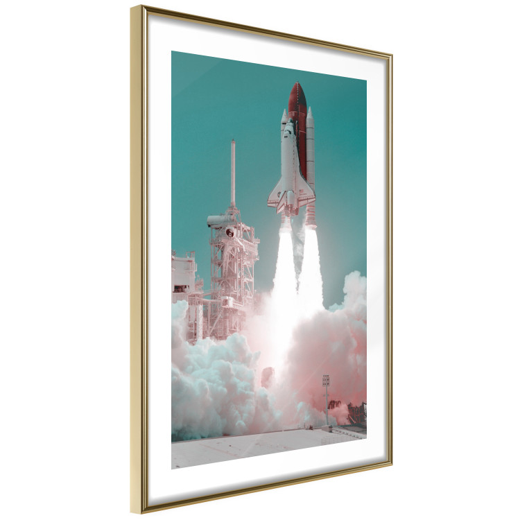 Wall Poster New Era - rocket blasting off into space leaving a large amount of smoke 123166 additionalImage 6