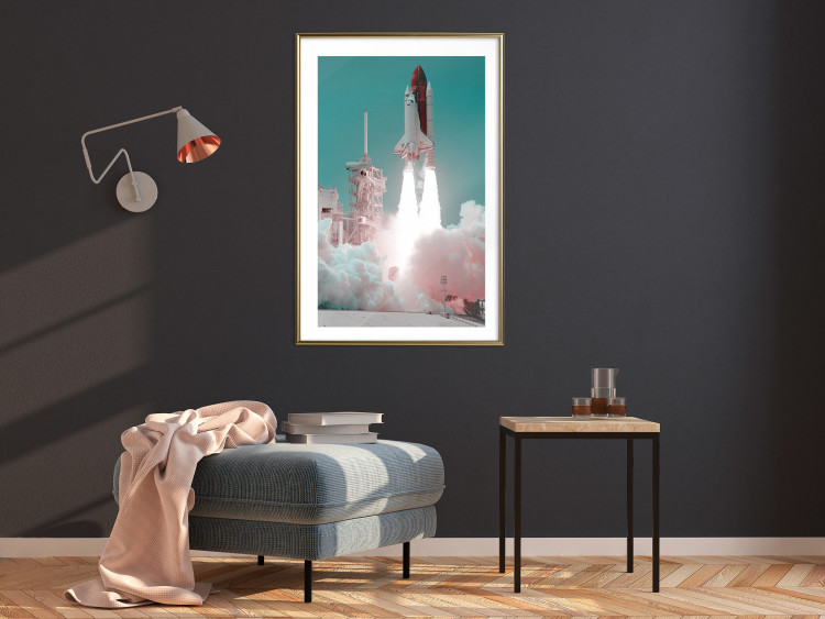 Wall Poster New Era - rocket blasting off into space leaving a large amount of smoke 123166 additionalImage 13
