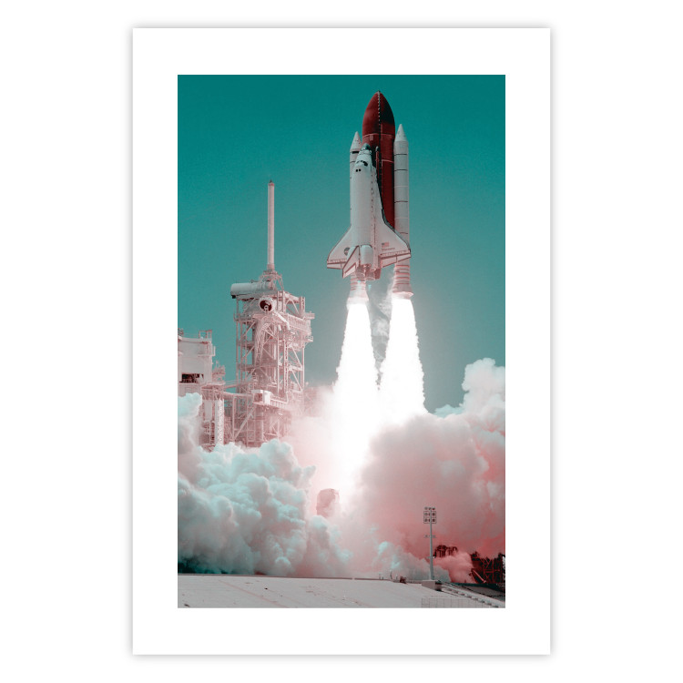 Wall Poster New Era - rocket blasting off into space leaving a large amount of smoke 123166 additionalImage 19