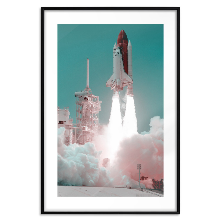 Wall Poster New Era - rocket blasting off into space leaving a large amount of smoke 123166 additionalImage 15