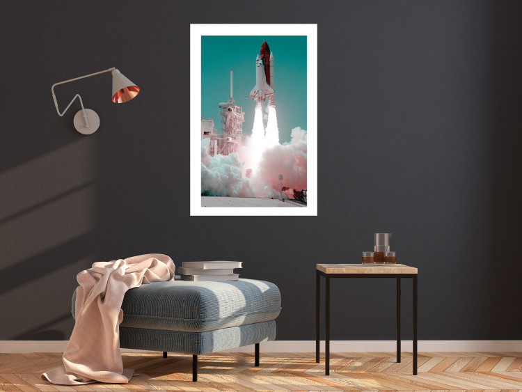 Wall Poster New Era - rocket blasting off into space leaving a large amount of smoke 123166 additionalImage 2