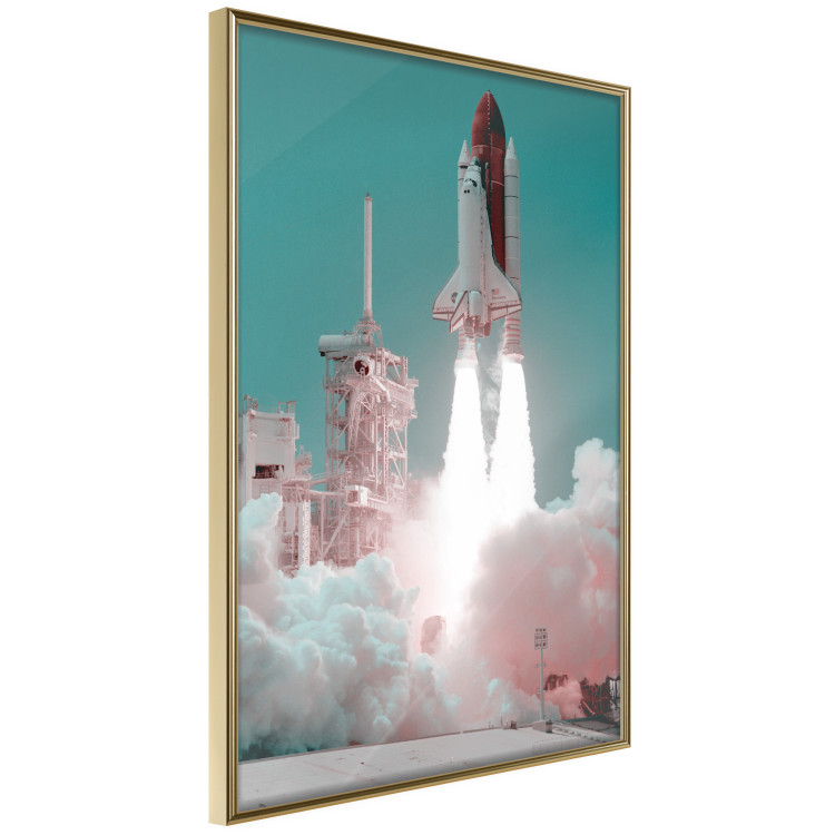 Wall Poster New Era - rocket blasting off into space leaving a large amount of smoke 123166 additionalImage 12