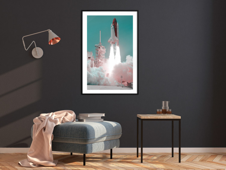 Wall Poster New Era - rocket blasting off into space leaving a large amount of smoke 123166 additionalImage 4