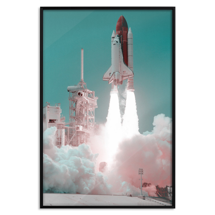Wall Poster New Era - rocket blasting off into space leaving a large amount of smoke 123166 additionalImage 18