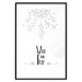 Poster Wild and Free - black and white hanging feathers above English texts 123366 additionalThumb 17
