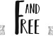 Poster Wild and Free - black and white hanging feathers above English texts 123366 additionalThumb 8