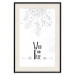 Poster Wild and Free - black and white hanging feathers above English texts 123366 additionalThumb 18