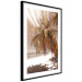 Poster Palm Shade - tropical palm landscape against beach backdrop in sepia motif 123766 additionalThumb 13