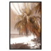 Poster Palm Shade - tropical palm landscape against beach backdrop in sepia motif 123766 additionalThumb 16