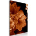 Canvas Lilies in sepia - minimalistic photo of flowers on dark background 123866 additionalThumb 2
