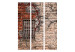 Room Divider Screen Break the Wall (3-piece) - artistic mural with brick texture 124266 additionalThumb 3