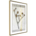 Poster Golden Mistletoe - abstract plant covered in gold on marble background 124966 additionalThumb 6