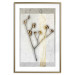 Poster Golden Mistletoe - abstract plant covered in gold on marble background 124966 additionalThumb 14