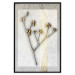 Poster Golden Mistletoe - abstract plant covered in gold on marble background 124966 additionalThumb 18