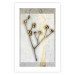 Poster Golden Mistletoe - abstract plant covered in gold on marble background 124966 additionalThumb 19