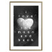 Wall Poster Moonlit Heart - white English text on a cosmic background 125266 additionalThumb 14