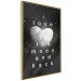 Wall Poster Moonlit Heart - white English text on a cosmic background 125266 additionalThumb 14