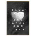 Wall Poster Moonlit Heart - white English text on a cosmic background 125266 additionalThumb 20