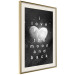 Wall Poster Moonlit Heart - white English text on a cosmic background 125266 additionalThumb 2