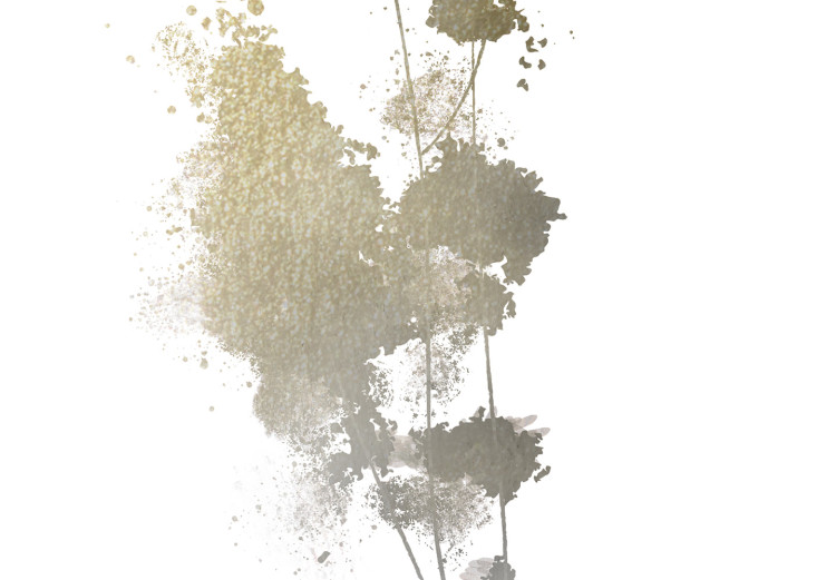 Poster Golden Branch - golden-gray plant on a contrasting white background 125366 additionalImage 8