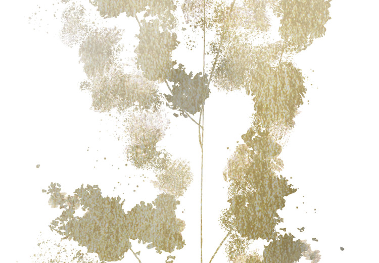 Poster Golden Branch - golden-gray plant on a contrasting white background 125366 additionalImage 11