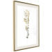 Poster Golden Branch - golden-gray plant on a contrasting white background 125366 additionalThumb 2