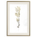 Poster Golden Branch - golden-gray plant on a contrasting white background 125366 additionalThumb 20