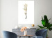 Poster Golden Branch - golden-gray plant on a contrasting white background 125366 additionalThumb 4