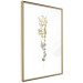 Poster Golden Branch - golden-gray plant on a contrasting white background 125366 additionalThumb 6