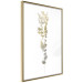 Poster Golden Branch - golden-gray plant on a contrasting white background 125366 additionalThumb 14