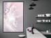 Poster Shining Feather - feather with a water droplet in a pink abstract glow 125866 additionalThumb 7