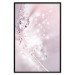 Poster Shining Feather - feather with a water droplet in a pink abstract glow 125866 additionalThumb 18