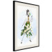 Poster Herbal Girl - abstract woman in skirt with white flowers 127866 additionalThumb 3