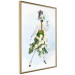 Poster Herbal Girl - abstract woman in skirt with white flowers 127866 additionalThumb 14