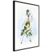 Poster Herbal Girl - abstract woman in skirt with white flowers 127866 additionalThumb 4