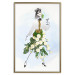 Poster Herbal Girl - abstract woman in skirt with white flowers 127866 additionalThumb 17