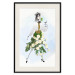 Poster Herbal Girl - abstract woman in skirt with white flowers 127866 additionalThumb 19