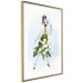 Poster Herbal Girl - abstract woman in skirt with white flowers 127866 additionalThumb 9